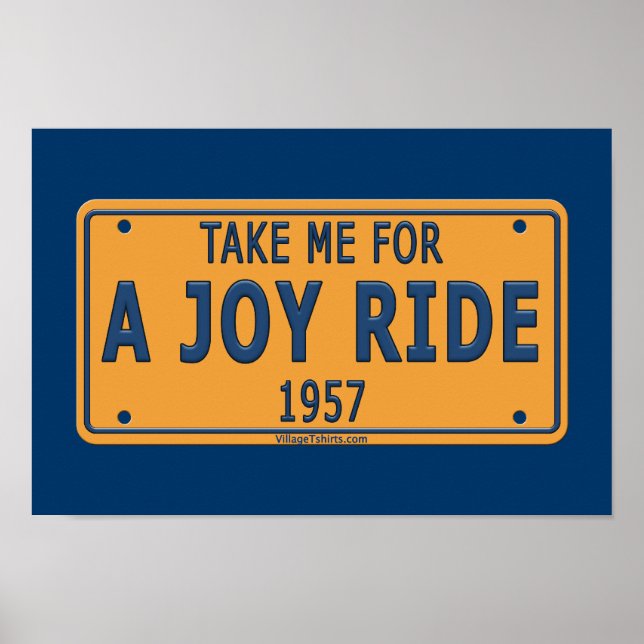 1957 Joy Ride Car Poster (Front)