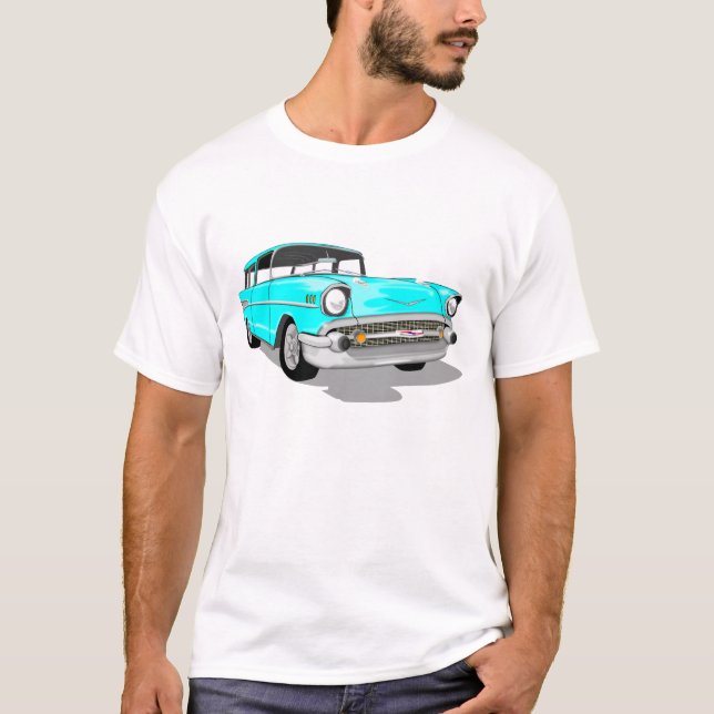 1957 Nomad in Light Blue T-Shirt (Front)