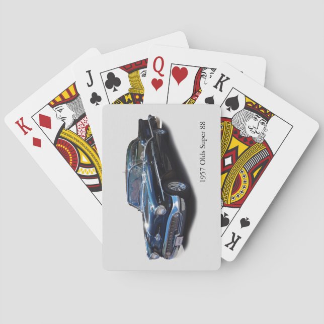 1957 Olds Super 88 playing cards (Back)