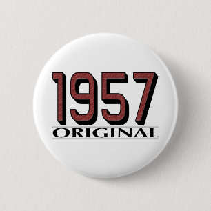 1957 Original 6 Cm Round Badge