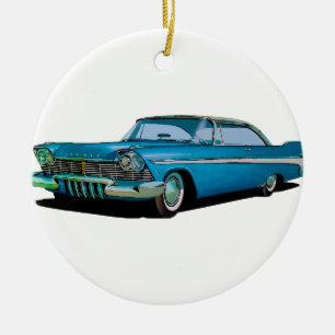 1957 Plymouth Belvedere Sport Coupe Ceramic Tree Decoration