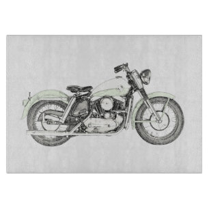 1957 Sportster Motorcycle Cutting Board
