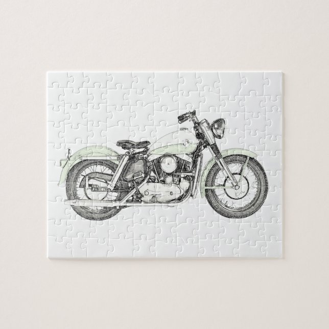 1957 Sportster Motorcycle Jigsaw Puzzle (Horizontal)