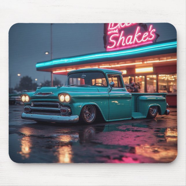 1958  Apachee 3100 stepside pickup Mouse Pad (Front)