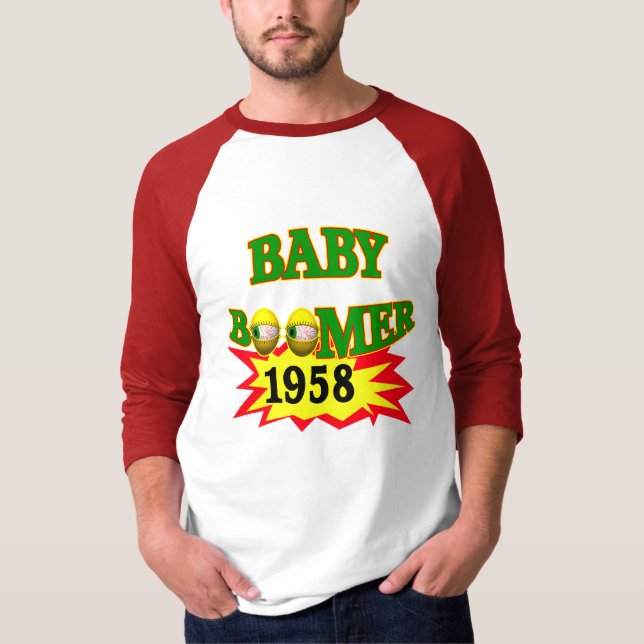 1958 Baby Boomers Birthday Gifts T-Shirt (Front)