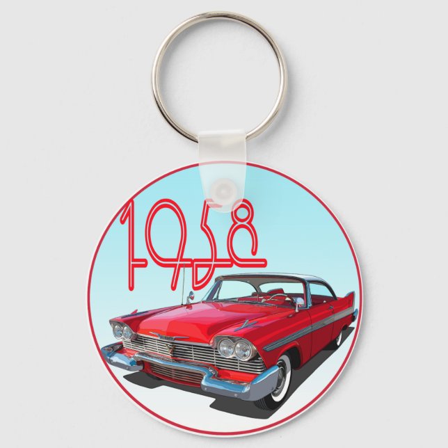 1958 Belvedere Sport Coupe Key Ring (Front)