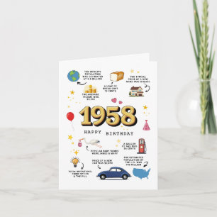 1958 Birthday Card For Dad or Mum