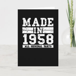 1958 Birthday Vintage Saying Card