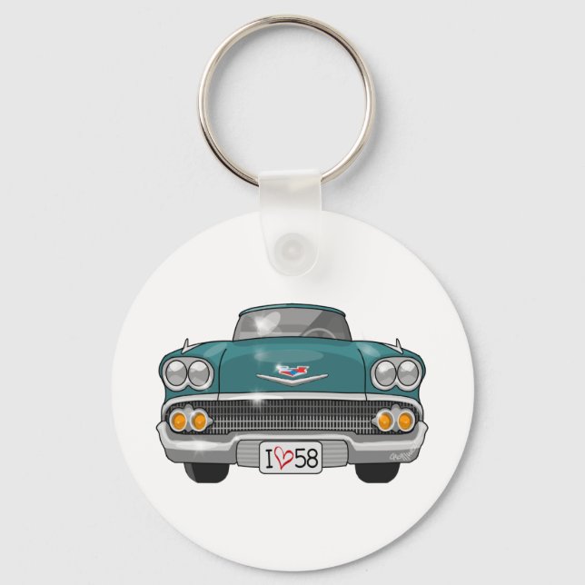 1958 Chevrolet Impala Key Ring (Front)