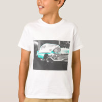 1958 chevy impala bright blue classic car