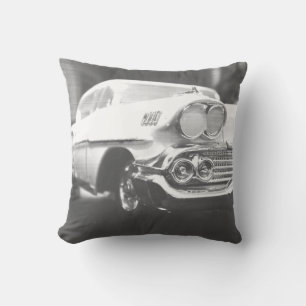 1958 chevy impala retro vintage photo mid century cushion