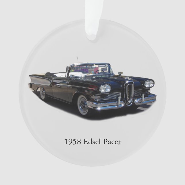 1958 Edsel Pacer acrylic ornament (Front)