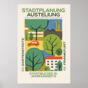 1958 Frankfurt Urban Planning Exhibition Poster