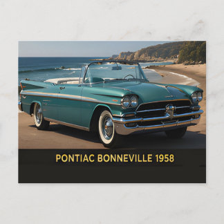 1958 Pontiac Bonneville Classic American Car Postcard