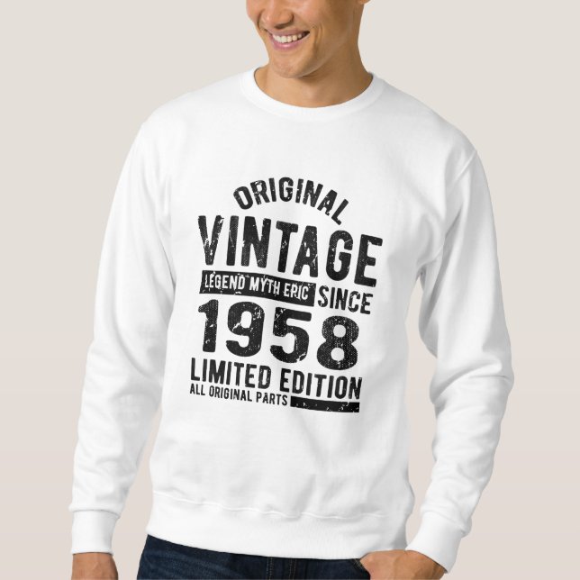 1958 Vintage Birthday Sweatshirt (Front)