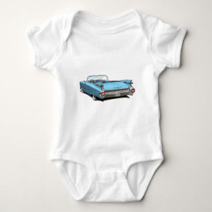 1959 Cadillac Lt Blue Car Baby Bodysuit