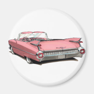 1959 Cadillac Pink Car Magnet