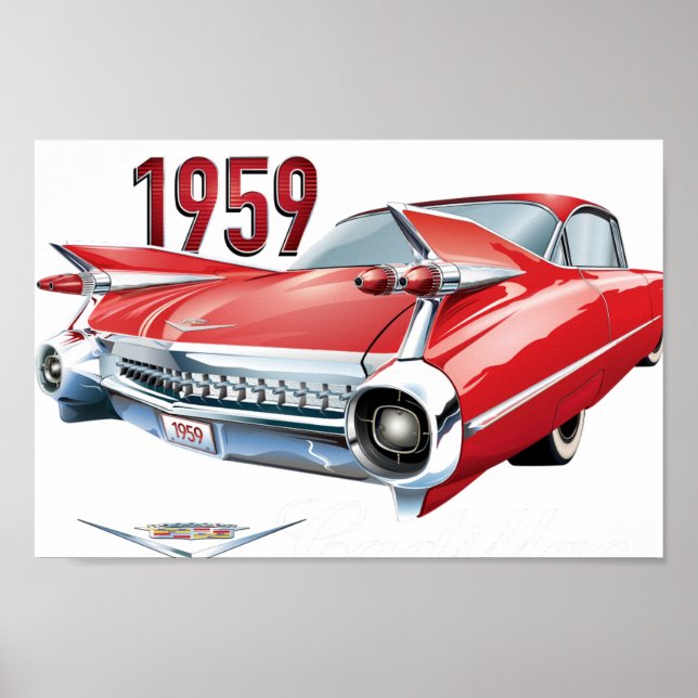 1959 Cadillac Vintage Poster (Front)