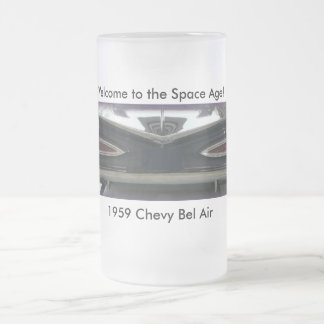 1959 Chevy Bel Air Frosted Glass Beer Mug