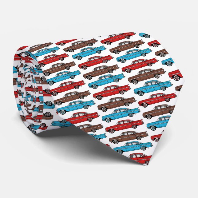 1959 Chevy Impala classic cars Tie (Rolled)