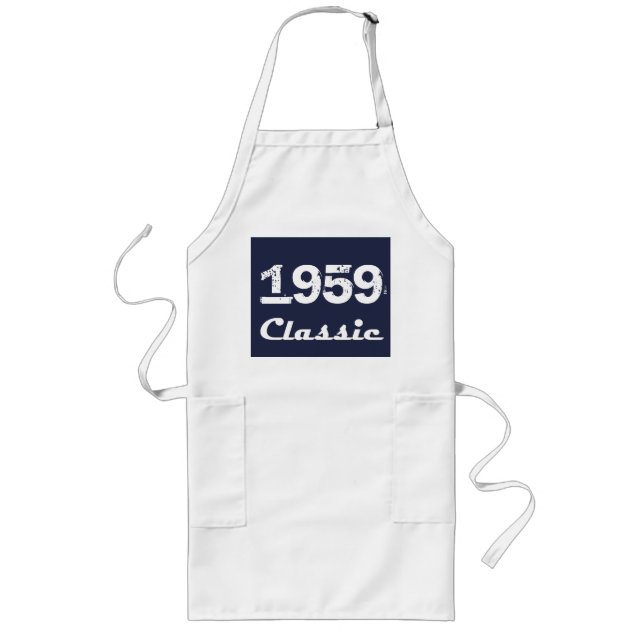 1959 Classic 60th Birthday Celebration Long Apron (Front)