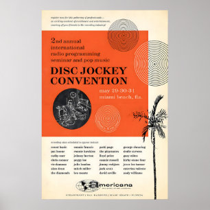 1959 Miami DJ Convention jazz poster - Peggy Lee