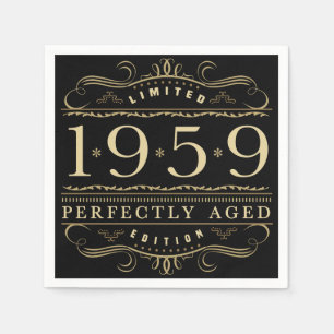 1959 Perfectly Aged 60th Birthday Napkin