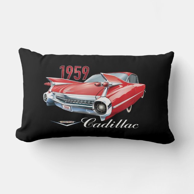 1959 Red Cadillac Classic Motor Car  Lumbar Cushion (Front)