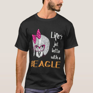 195 Life Just Better With A Beagle T-Shirt