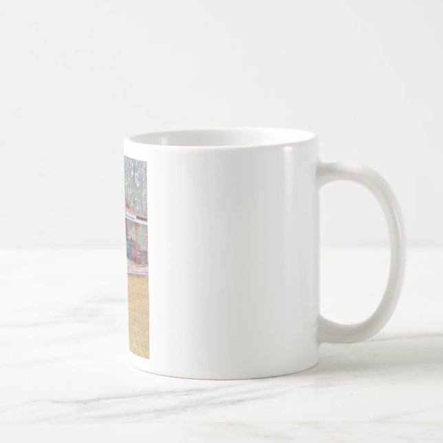 1960 BLUE SADAND DEVILLE Antique car Coffee Mug (Right)