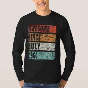 1960 Born In July Retro  Idea 1 T-Shirt