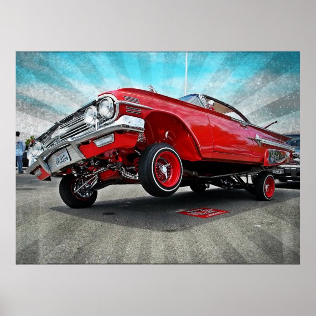 1960 Chevy Impala Lowrider Poster (Front)