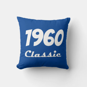 1960 Classic 60th Birthday Celebration Cushion