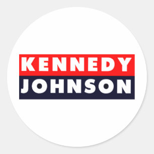 1960 Kennedy Johnson Bumper Sticker