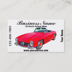 1960 Mercedes Benz 300 SL Convertible Business Card