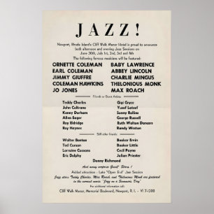 1960 Newport Rebels Jazz Festival jazz poster