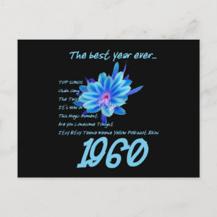 1960 OLDIES Reunion Birthday Anniversary Postcard