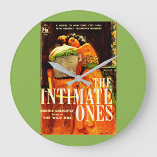 1960 pulp novel cover The Intimate Ones Large Clock