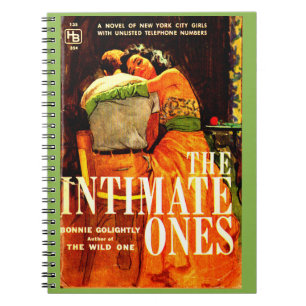 1960 pulp novel cover The Intimate Ones Spiral Notebook