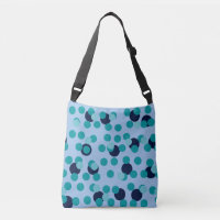 1960s-70s Pop Geometric Mid-Century Teal Bubbles