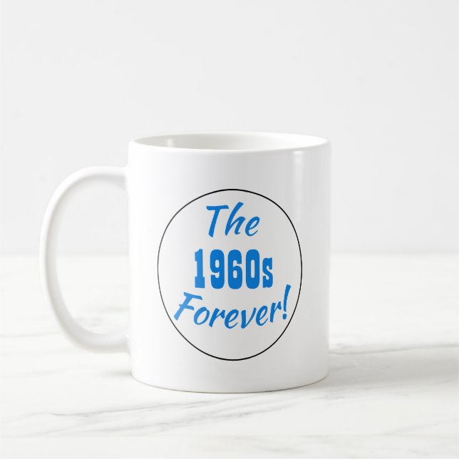 1960s Decade Forever Retro Coffee Mug (Left)