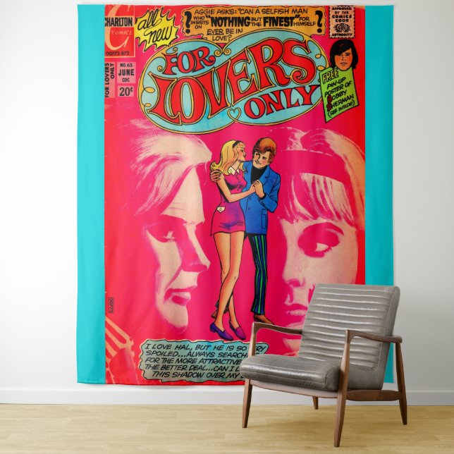 1960s For Lovers Only Tapestry (In Situ)