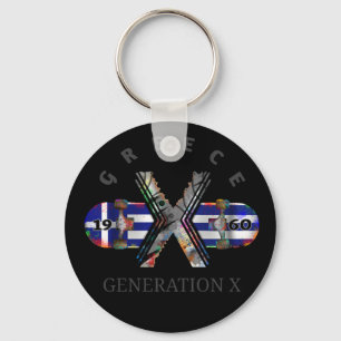 1960's Generation X Greece Skateboard Key Ring