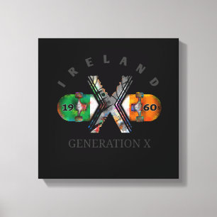 1960s Generation X Ireland Skateboard Canvas Print