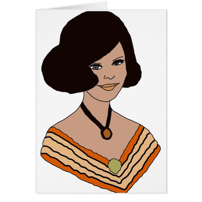 1960s Girl in Orange (Front)