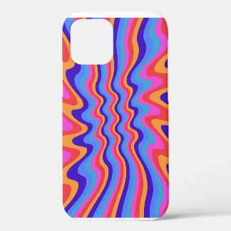 1960s Hippie Trippy Retro Wallpaper iPhone 12 Case