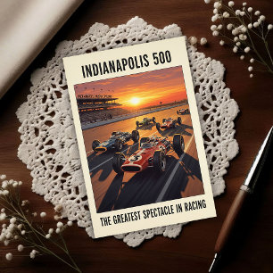 1960s Indianapolis 500 Vintage  Postcard