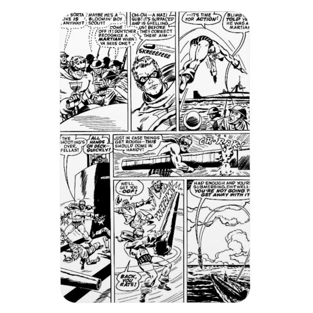 1960's "NEMESIS" Action Comic Strip Magnet (Vertical)