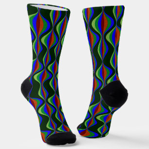 1960's Retro Style Patten Socks