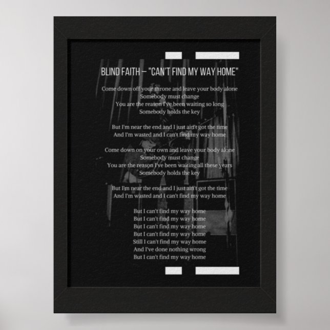 1960s Rock Classic Poster (Front)